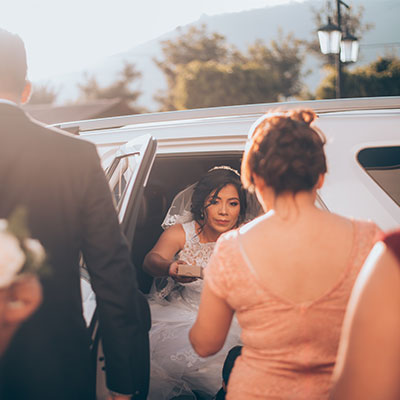 Wedding limo